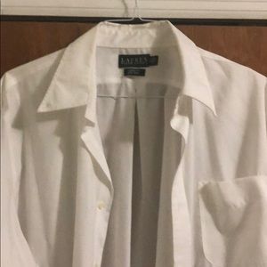 White Button Down Ralph Lauren Dress Shirt